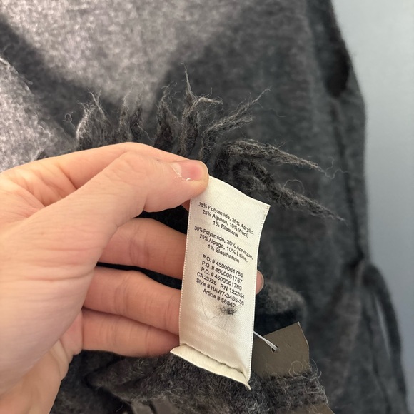 Wilfred Fei Fei Grey Wool Fringe Vest Size XS - Picture 6 of 6